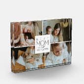 Bloc Photo Best Mom Ever Custom 4 Photo Collage (Gauche)