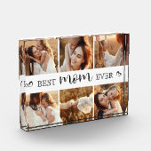 Bloc Photo Best Mom Ever Modern Photo Collage Personalized (Gauche)