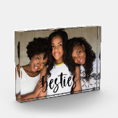 Bloc Photo Besties Best Friends police de script moderne (Gauche)