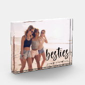 Bloc Photo Besties Best Friends police de script moderne (Gauche)