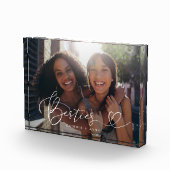 Bloc Photo Besties Heart Script keepsaké (Droite)
