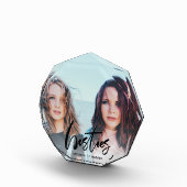 Bloc Photo Besties moderne couche de calligraphie noire (Droite)