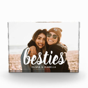 Bloc Photo Besties Personnalisées Meilleurs Amis Script Trop