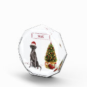 Bloc Photo Black Lab Funny Chien de Noël et arbre (Droite)