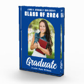 Bloc Photo Bleu Blanc Arc Gradué Moderne Graduation (Droite)