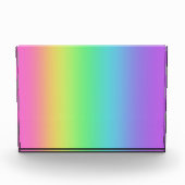 Bloc Photo Bloc Acrylique Arc-En-Ciel Lumineux (Devant)