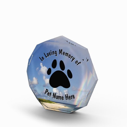 Bloc Photo Bloc acrylique arc-en-ciel personnalisé (Droite)