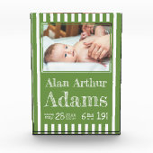 Bloc Photo Bloc de photos de statistiques de naissance de béb (Devant)