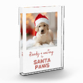 Bloc Photo Bloc photo, Père Noël Paws amoureux des chiens cad (Gauche)