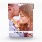 Bloc Photo Blocage acrylique de votre photo et texte (Devant)