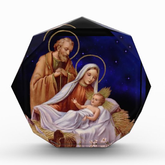 Bloc Photo Blocage photo de la crèche de Noël (Devant)