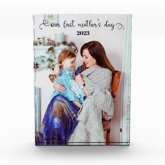 Bloc Photo Blocage photo de notre première fête des mères (Devant)