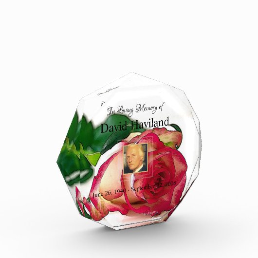 Bloc Photo Blocage photo en acrylique du Rose HAMbyWG (Gauche)