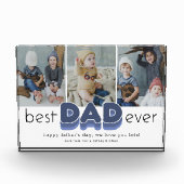Bloc Photo Blocage photo simple de meilleur père jamais (Devant)