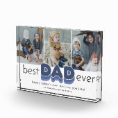 Bloc Photo Blocage photo simple de meilleur père jamais (Droite)