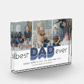 Bloc Photo Blocage photo simple de meilleur père jamais (Gauche)