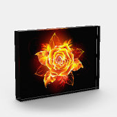 Bloc Photo Blooming Fire Rose (Gauche)