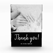 Bloc Photo Bohème moderne photo Merci noir (Devant)