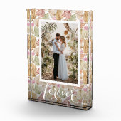 Bloc Photo Boho aquarelle Feuilles et Roses (Droite)