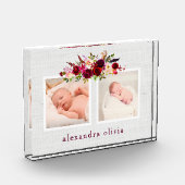 Bloc Photo Boho Botanical Floral avec deux photos sur Soft Gr (Gauche)