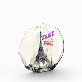 Bloc Photo Bonjour Paris coloré (Gauche)