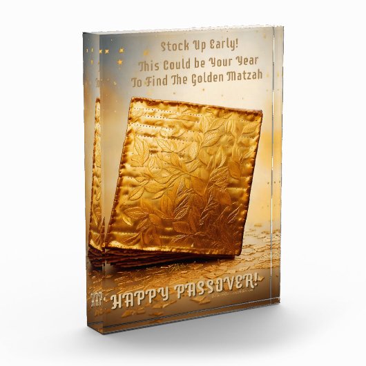 Bloc Photo Bonne Pâque ! Golden Matzah (Gauche)