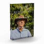 Bloc Photo Bonne retraite photo nom année de service (Gauche)