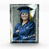 Bloc Photo Bordure blanche verticale "Graduate 20xx" 5x7 (Devant)