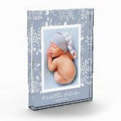 Bloc Photo Botanique blanche sur Sky Blue Custom (Gauche)