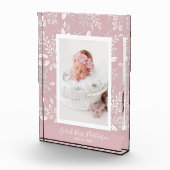 Bloc Photo Botaniques blanches sur rose (Droite)