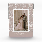 Bloc Photo Botaniques de mariage élégant (Devant)