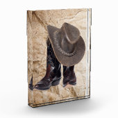 Bloc Photo Bottes et Casquette de cowboy (Gauche)