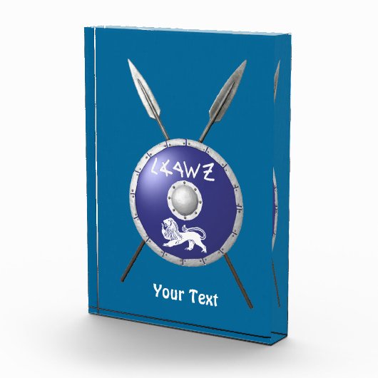 Bloc Photo Bouclier Maccabee Et Paroles (Droite)