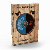 Bloc Photo Bouclier viking et axes (Gauche)