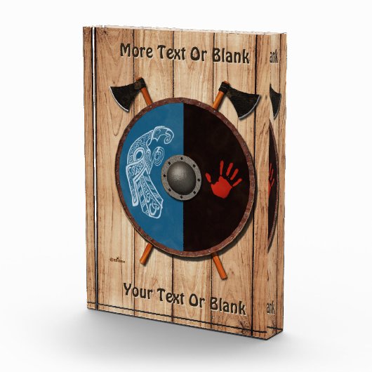 Bloc Photo Bouclier viking et axes (Droite)