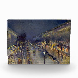 Bloc Photo Boulevard Montmartre à Night Pissarro