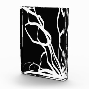 Bloc Photo Bouquet Noir : Abstrait noir et blanc