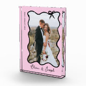 Bloc Photo Bow lunaire | Rose et noir gras (Droite)