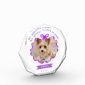 Bloc Photo Bow Ruban Pet Mémoire Photo Violet (Gauche)