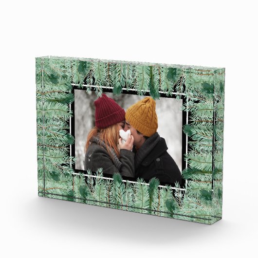 Bloc Photo Branches de pin sur noir (Droite)