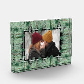 Bloc Photo Branches de pin sur noir (Gauche)