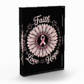 Bloc Photo Breast Cancer Awareness Month Faith Hope Cure (Gauche)
