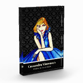 Bloc Photo Bridal Dark Royal Blue Cocktail Gown Black Damask (Gauche)