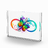 Bloc Photo Bright infinity with rainbow butterfly (Droite)