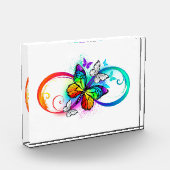 Bloc Photo Bright infinity with rainbow butterfly (Gauche)