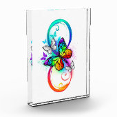 Bloc Photo Bright infinity with rainbow butterfly (Gauche)
