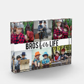 Bloc Photo Bros for Life Brothers Photo Collage Typographie (Gauche)