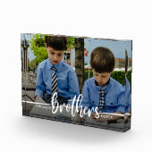 Bloc Photo Brothers Script Photo moderne (Droite)
