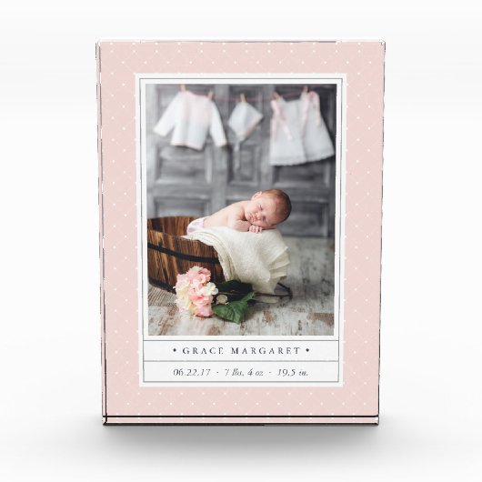 Bloc Photo Broussage pointillé | Statistiques de naissance de (Devant)