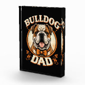 Bloc Photo Bulldog Dad – Cute Vintage Bulldog Father’s Day (Droite)